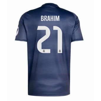 Billige Fotballdrakt Real Madrid Brahim Diaz #21 Replika Bortedrakt 2025-26 Kortermet